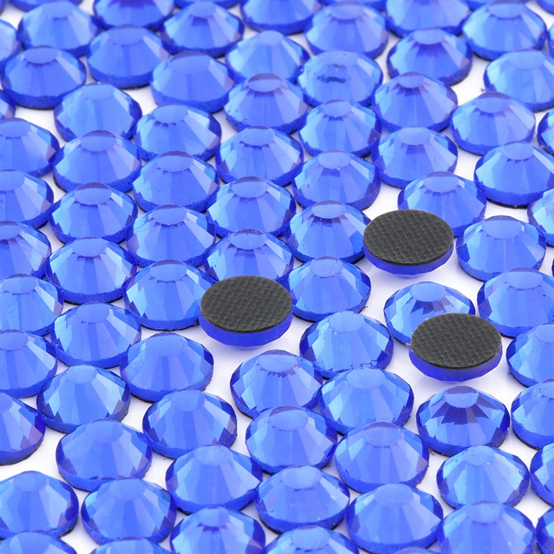 zamówienia hurtowe Cyrkonie ss8 hot-fix (2 mm) niebieski (sapphire) 1440 szt.