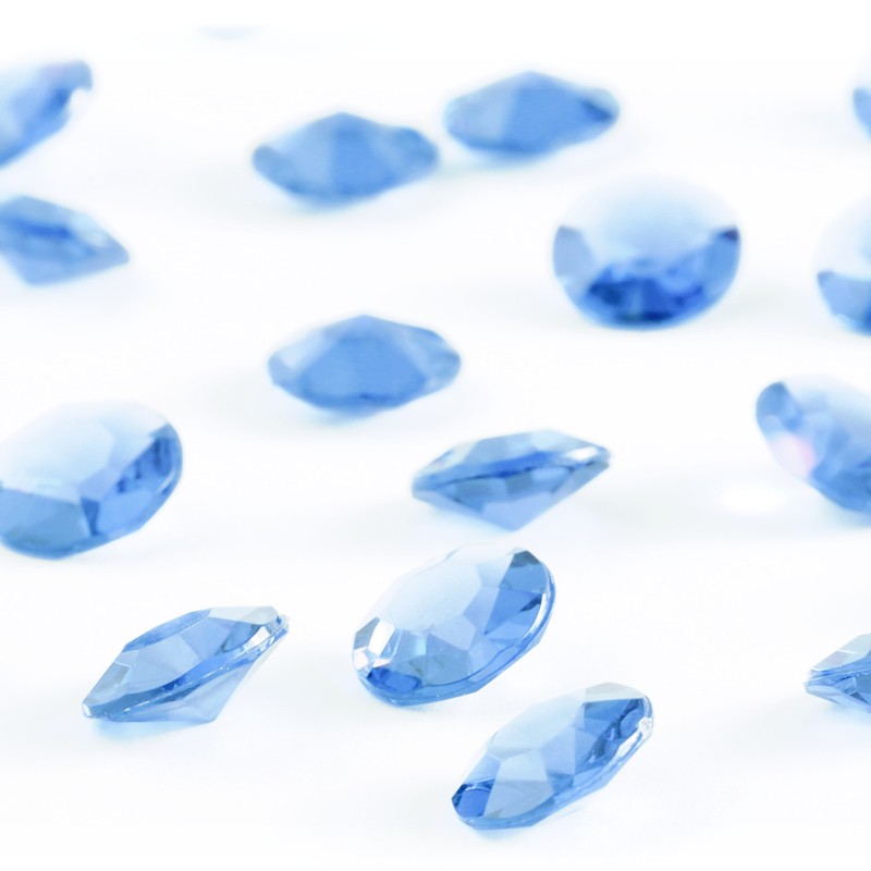 zamówienia hurtowe Diamentowe konfetti 12 mm (błękitne) - 100 szt.