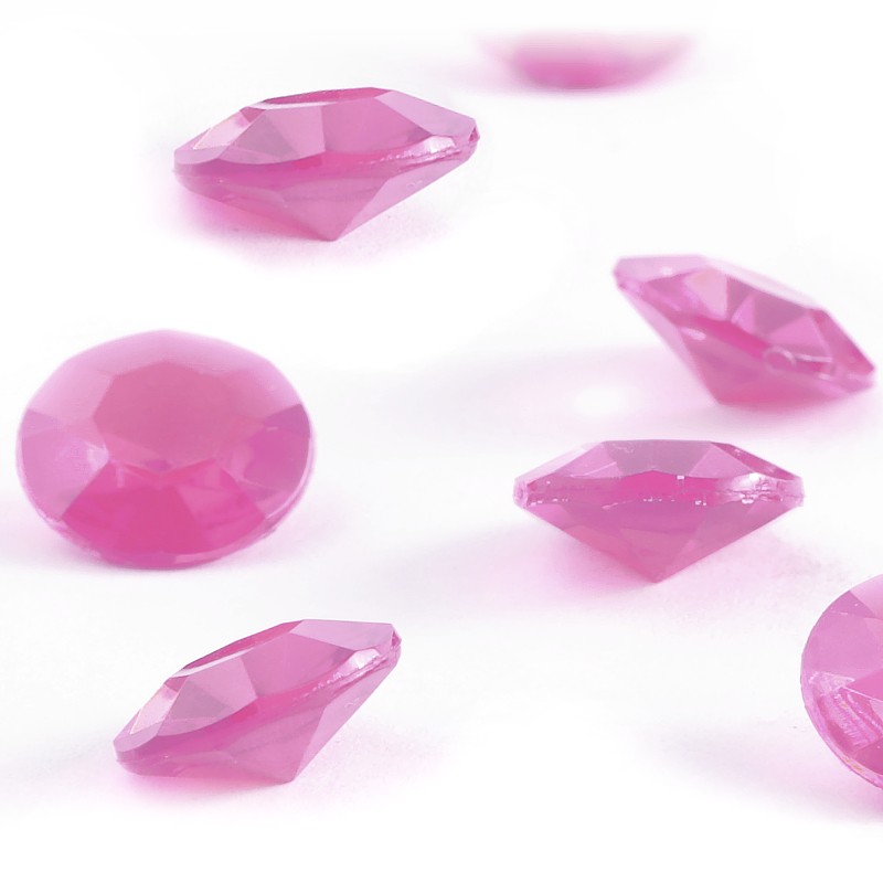zamówienia hurtowe Diamentowe konfetti 12 mm (różowe) - 100 szt.