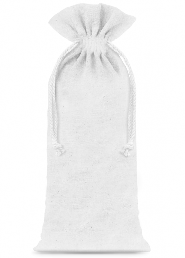 10 szt. Woreczki bawełniane 13 x 27 cm - białe